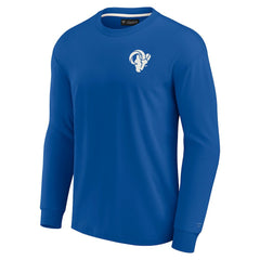 Fanatics Los Angeles Rams Unisex Elements Super Soft Long Sleeve T-Shirt Royal