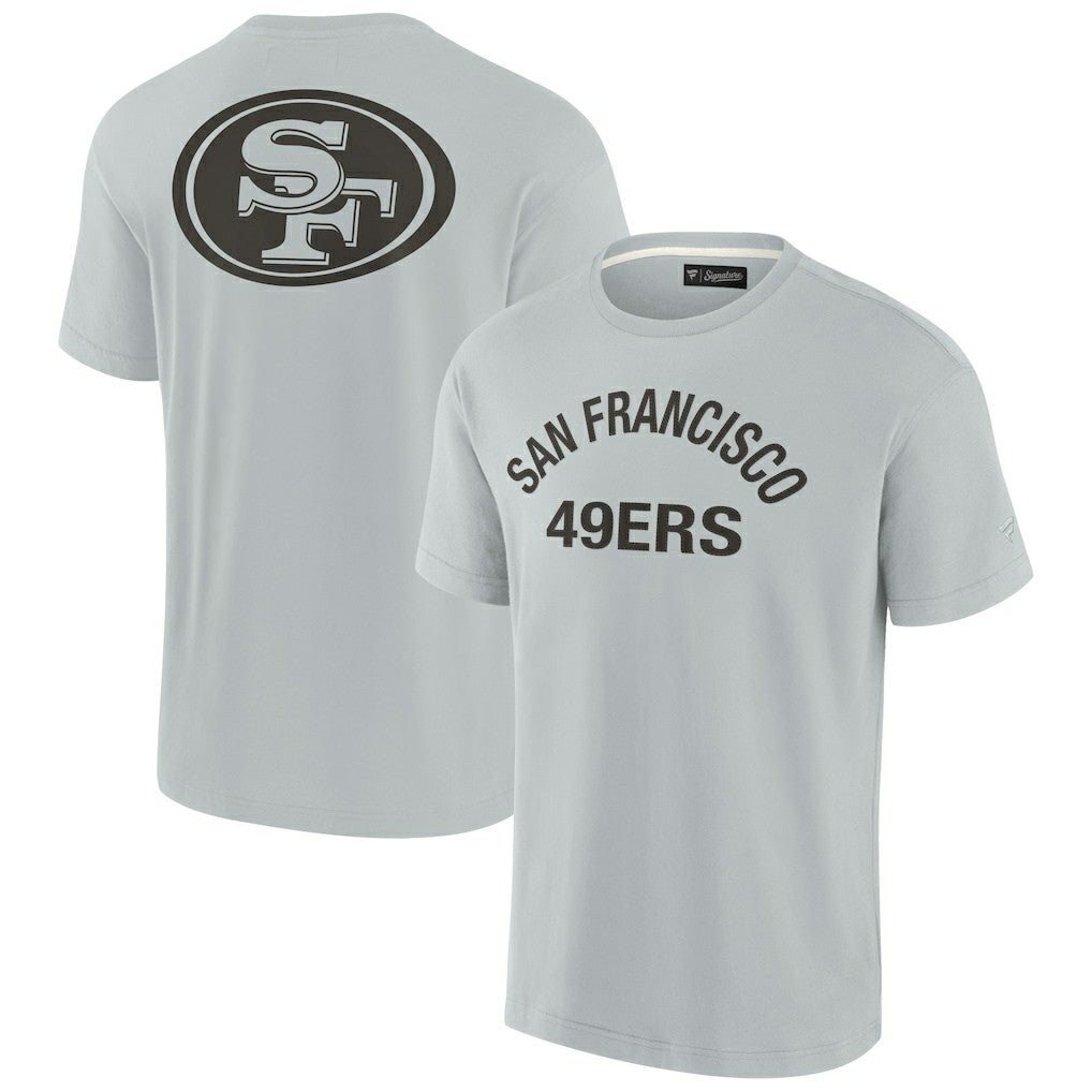 Fanatics San Francisco 49ers Unisex Elements Super Soft Short Sleeve T-Shirt Gray