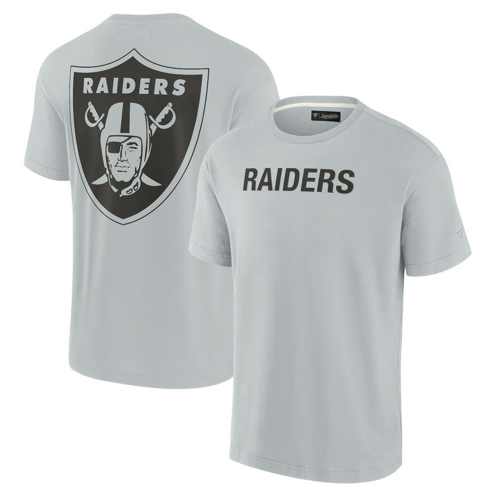 Fanatics Las Vegas Raiders Unisex Elements Super Soft Short Sleeve T-Shirt Gray