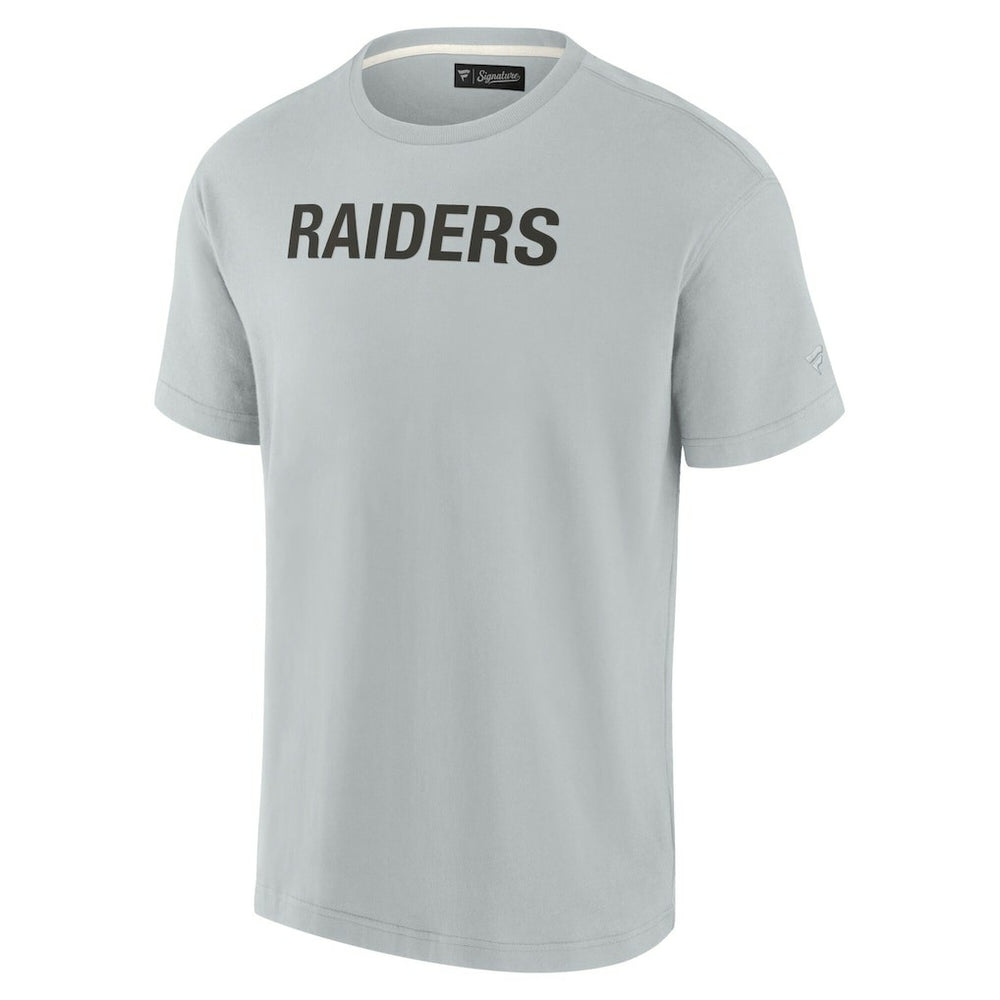 Fanatics Las Vegas Raiders Unisex Elements Super Soft Short Sleeve T-Shirt Gray
