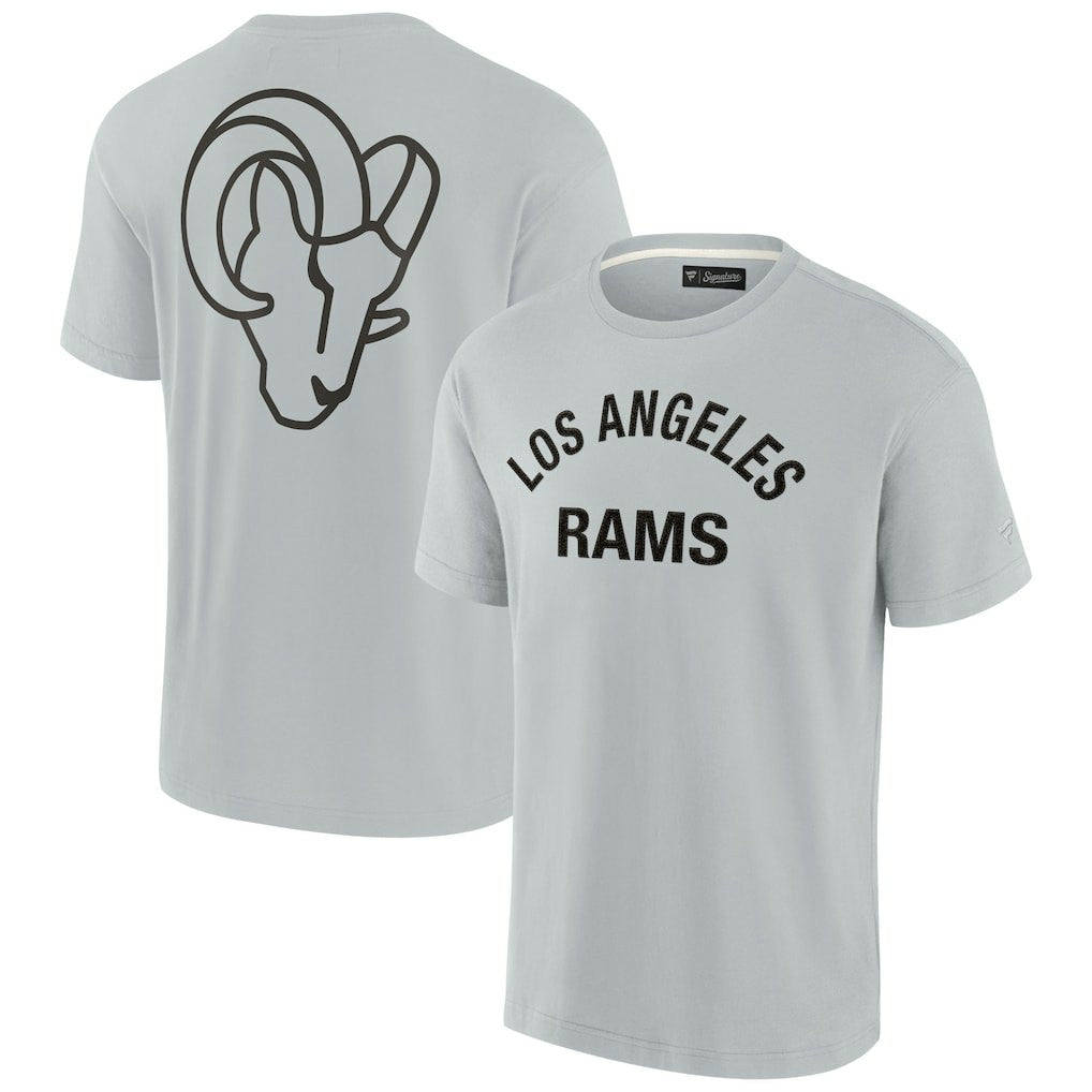 Fanatics Los Angeles Rams Unisex Elements Super Soft Short Sleeve T-Shirt Gray
