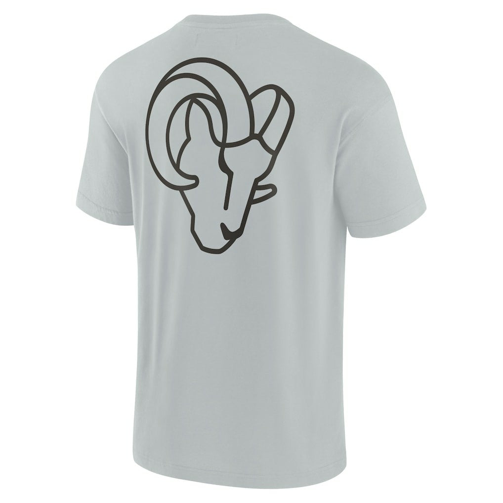 Fanatics Los Angeles Rams Unisex Elements Super Soft Short Sleeve T-Shirt Gray