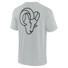 Fanatics Los Angeles Rams Unisex Elements Super Soft Short Sleeve T-Shirt Gray