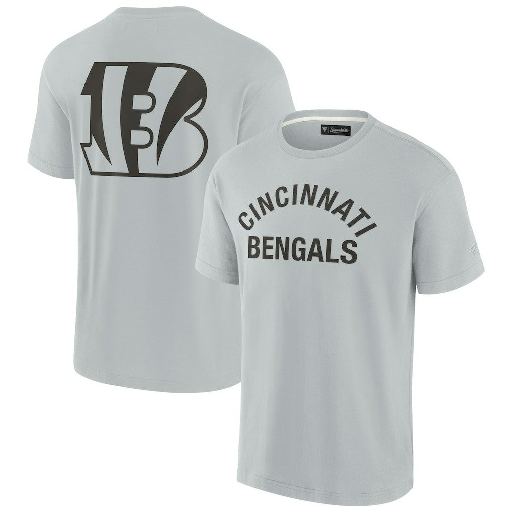 Fanatics Cincinnati Bengals Unisex Elements Super Soft Short Sleeve T-Shirt Gray
