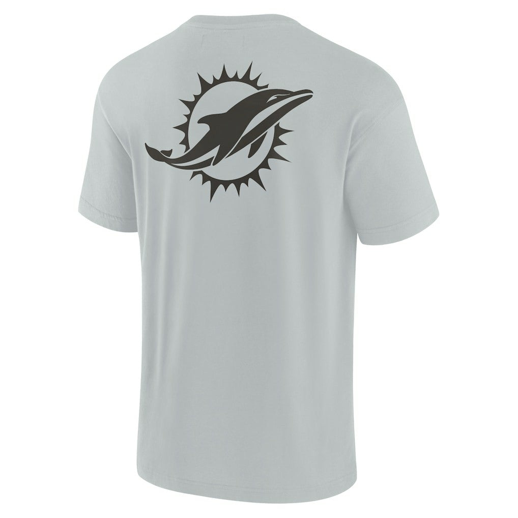 Fanatics Miami Dolphins Unisex Elements Super Soft Short Sleeve T-Shirt Gray