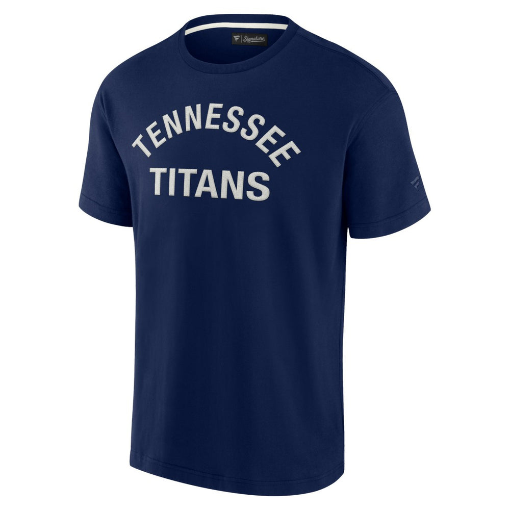 Fanatics Tennessee Titans Unisex Elements Super Soft Short Sleeve T-Shirt Navy