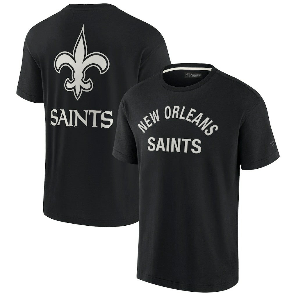 Fanatics New Orleans Saints Unisex Elements Super Soft Short Sleeve T-Shirt Black