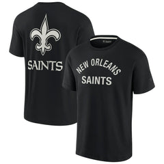 Fanatics New Orleans Saints Unisex Elements Super Soft Short Sleeve T-Shirt Black