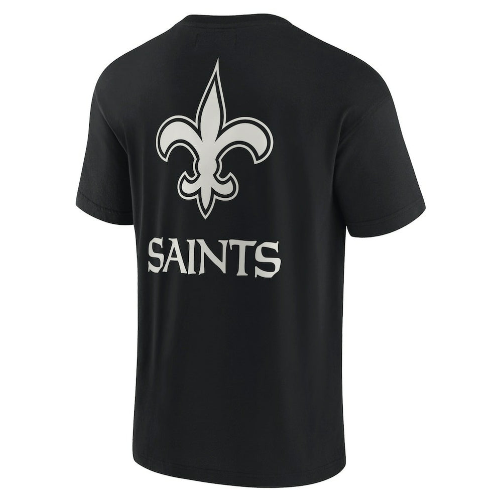 Fanatics New Orleans Saints Unisex Elements Super Soft Short Sleeve T-Shirt Black