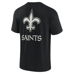 Fanatics New Orleans Saints Unisex Elements Super Soft Short Sleeve T-Shirt Black