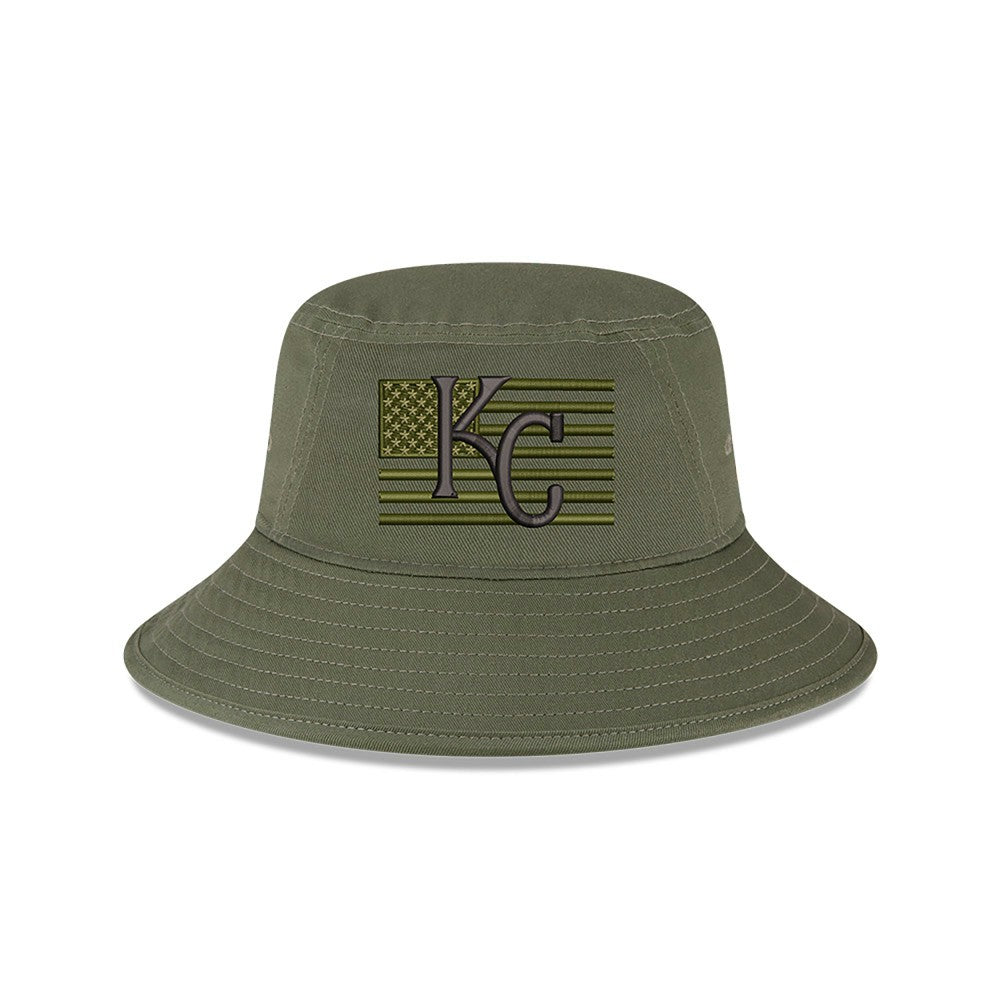 Kansas City Royals New Era 2023 Armed Forces Day Bucket Hat - Green - New Era on Sale