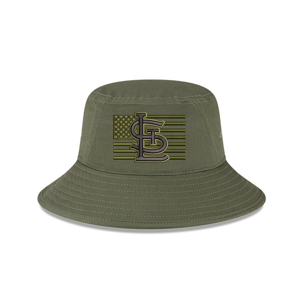 St. Louis Cardinals New Era 2023 Armed Forces Day Bucket Hat - Green - New Era Discount