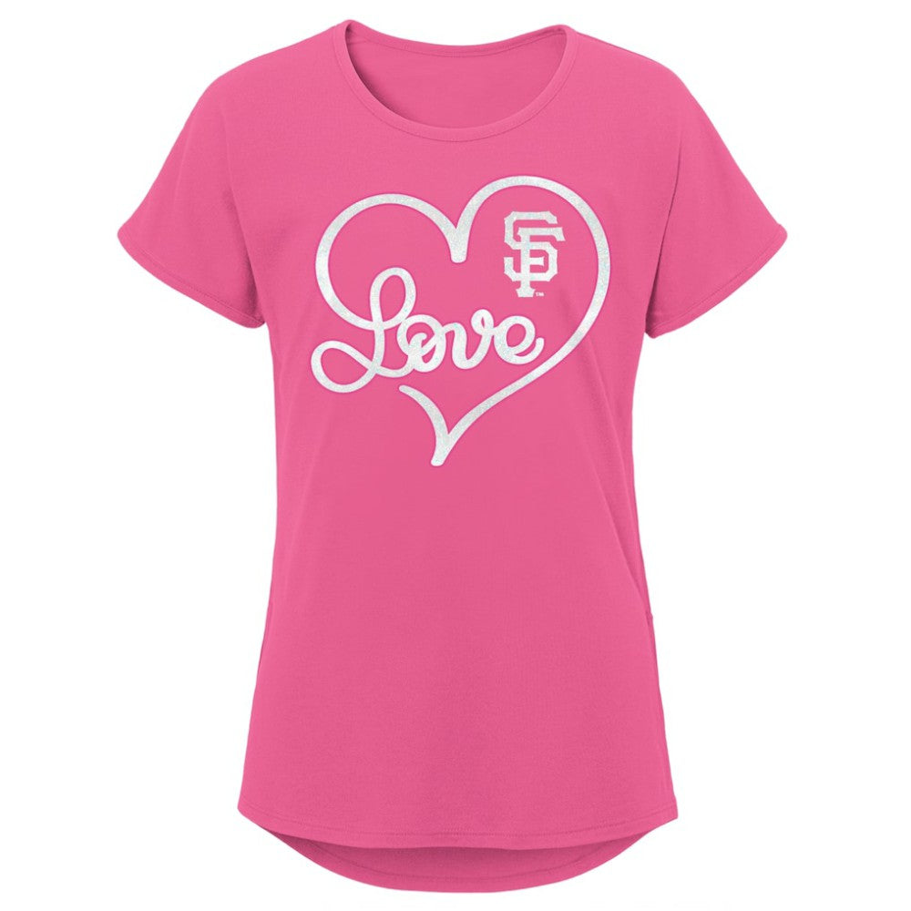 San Francisco Giants Girls Youth Lovely T-Shirt - Pink - MLB Online