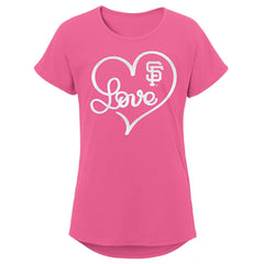 San Francisco Giants Girls Youth Lovely T-Shirt - Pink - MLB Online