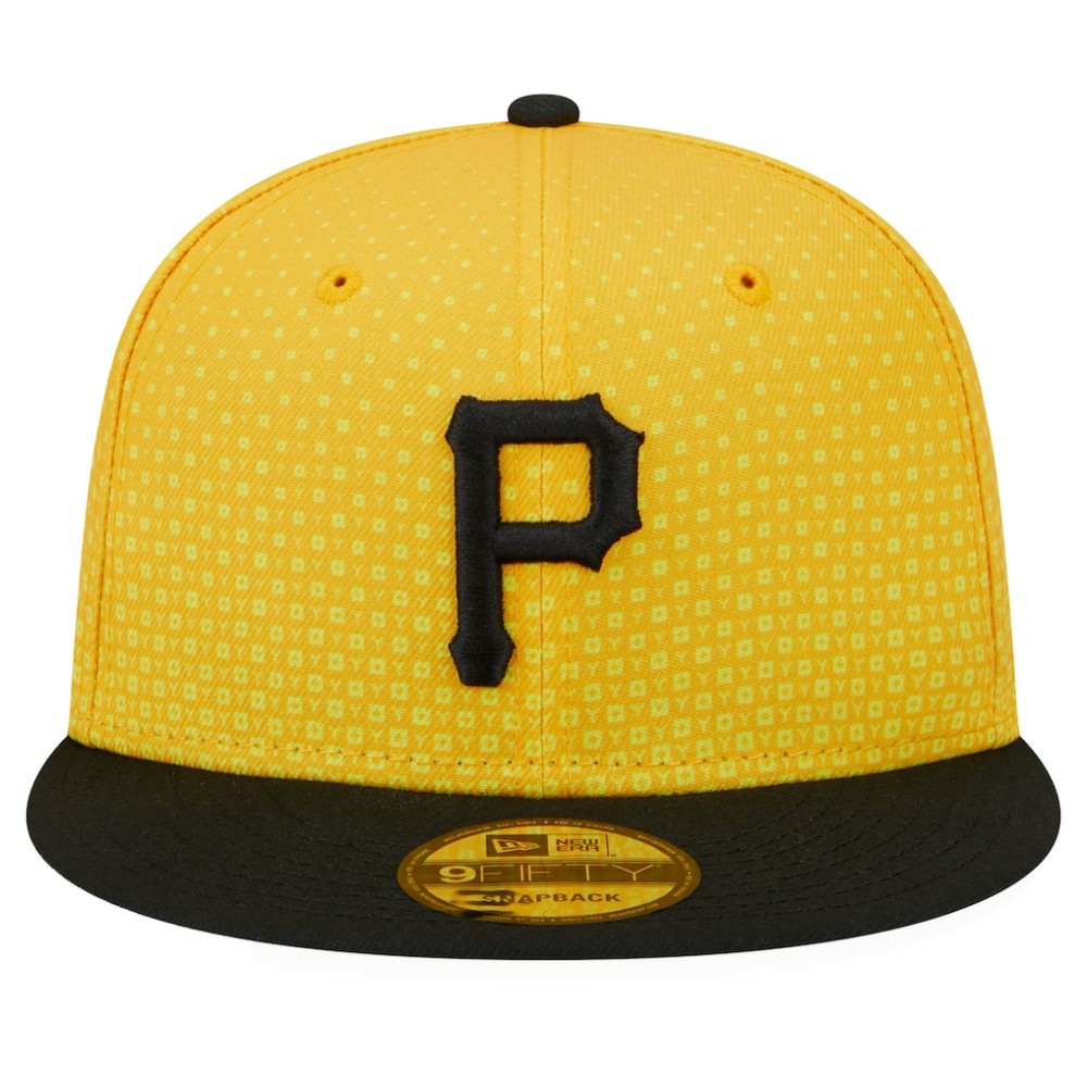 Pittsburgh Pirates New Era 2023 City Connect 9FIFTY Snapback Adjustable Hat - Gold/Black - New Era Online