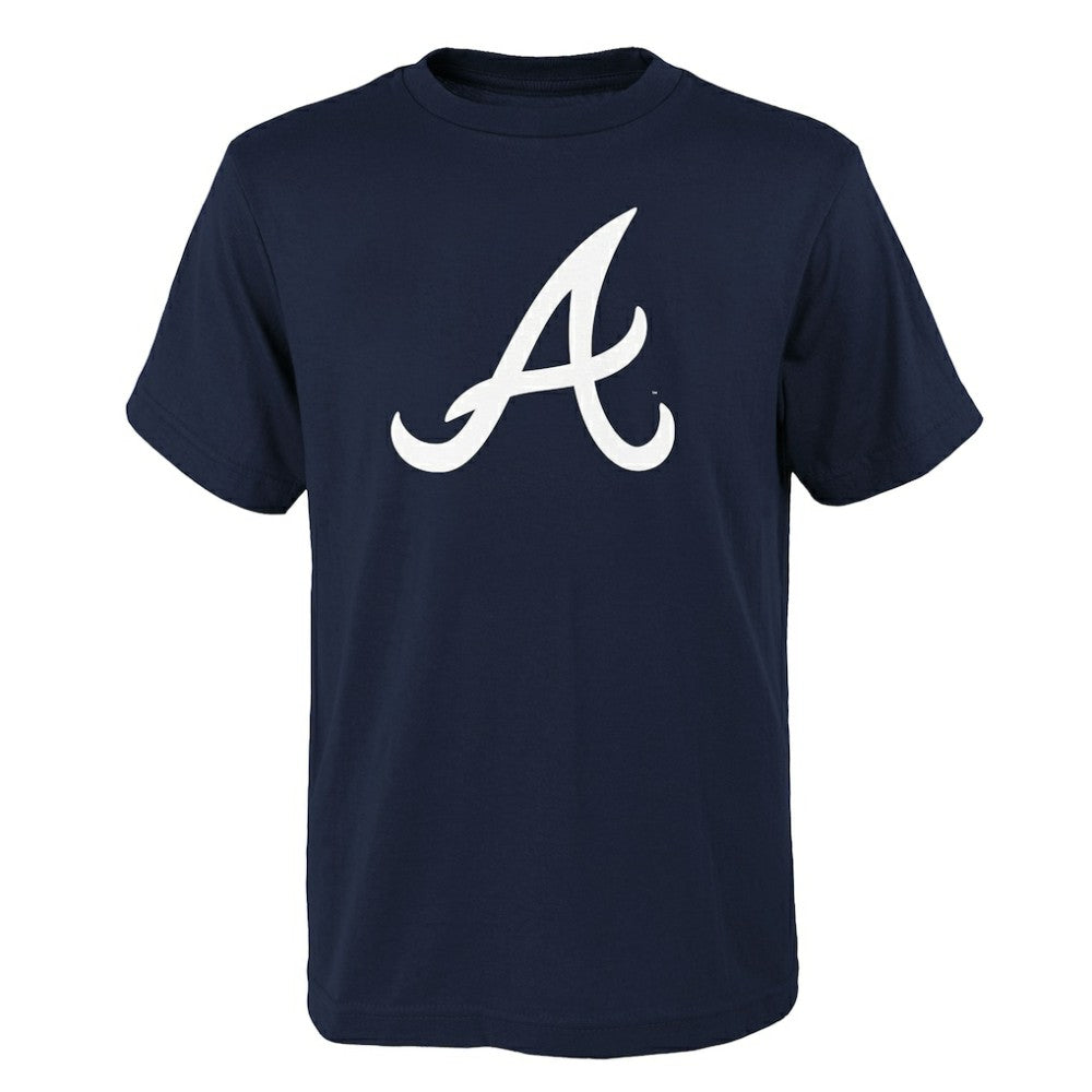 Atlanta Braves Youth Logo Primary Team T-Shirt - Navy - MLB Online