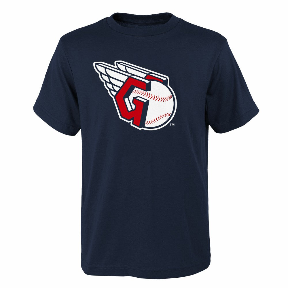 Cleveland Guardians Youth Logo Primary Team T-Shirt - Navy - MLB Online