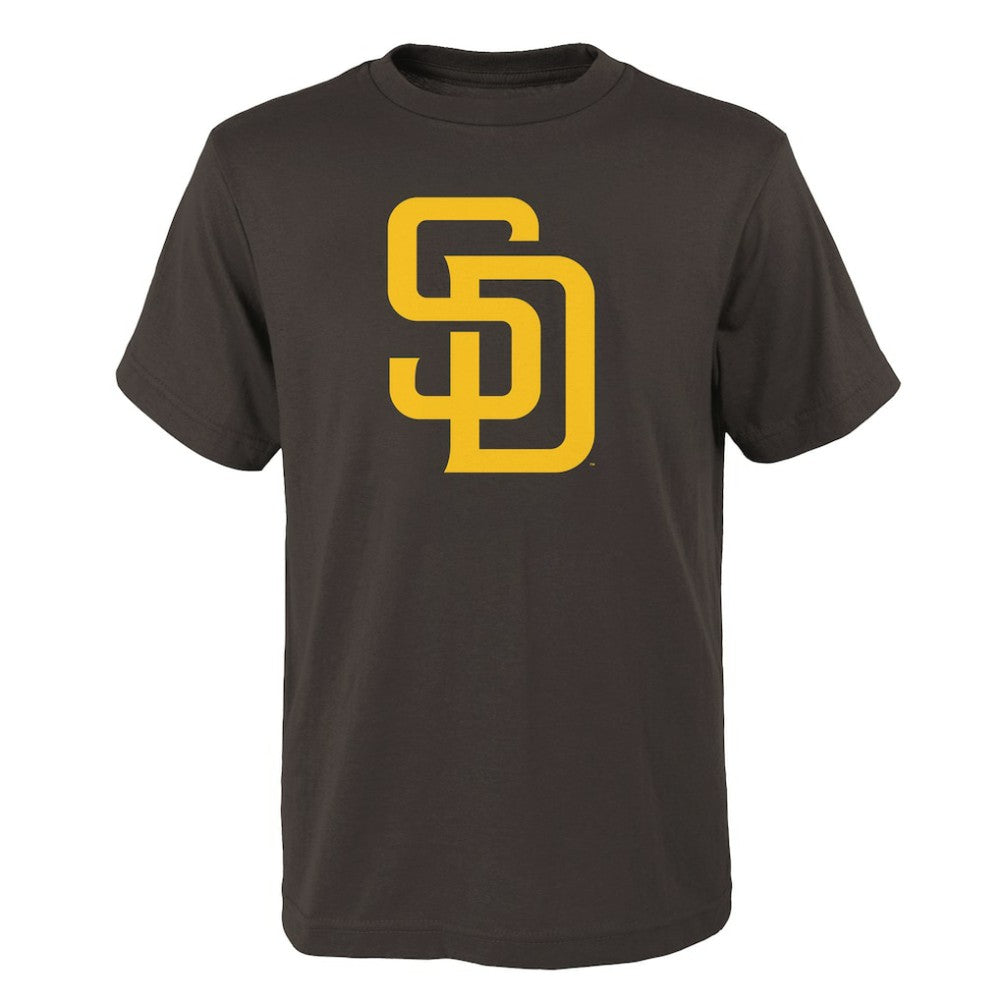 San Diego Padres Youth Logo Primary Team T-Shirt - Brown - MLB Sale