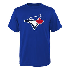 Toronto Blue Jays Youth Logo Primary Team T-Shirt - Royal - MLB Discount