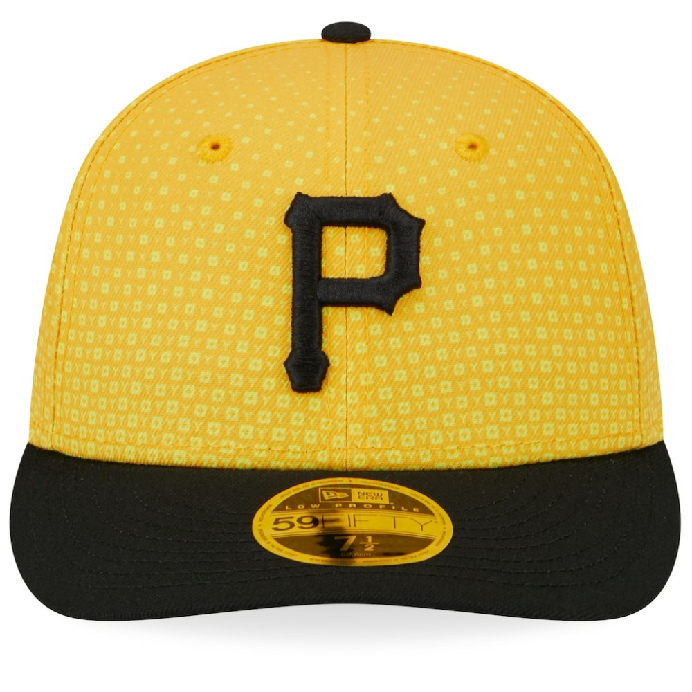 Pittsburgh Pirates New Era 2023 City Connect Low Profile 59FIFTY Fitted Hat - Gold/Black - New Era Lifestyle