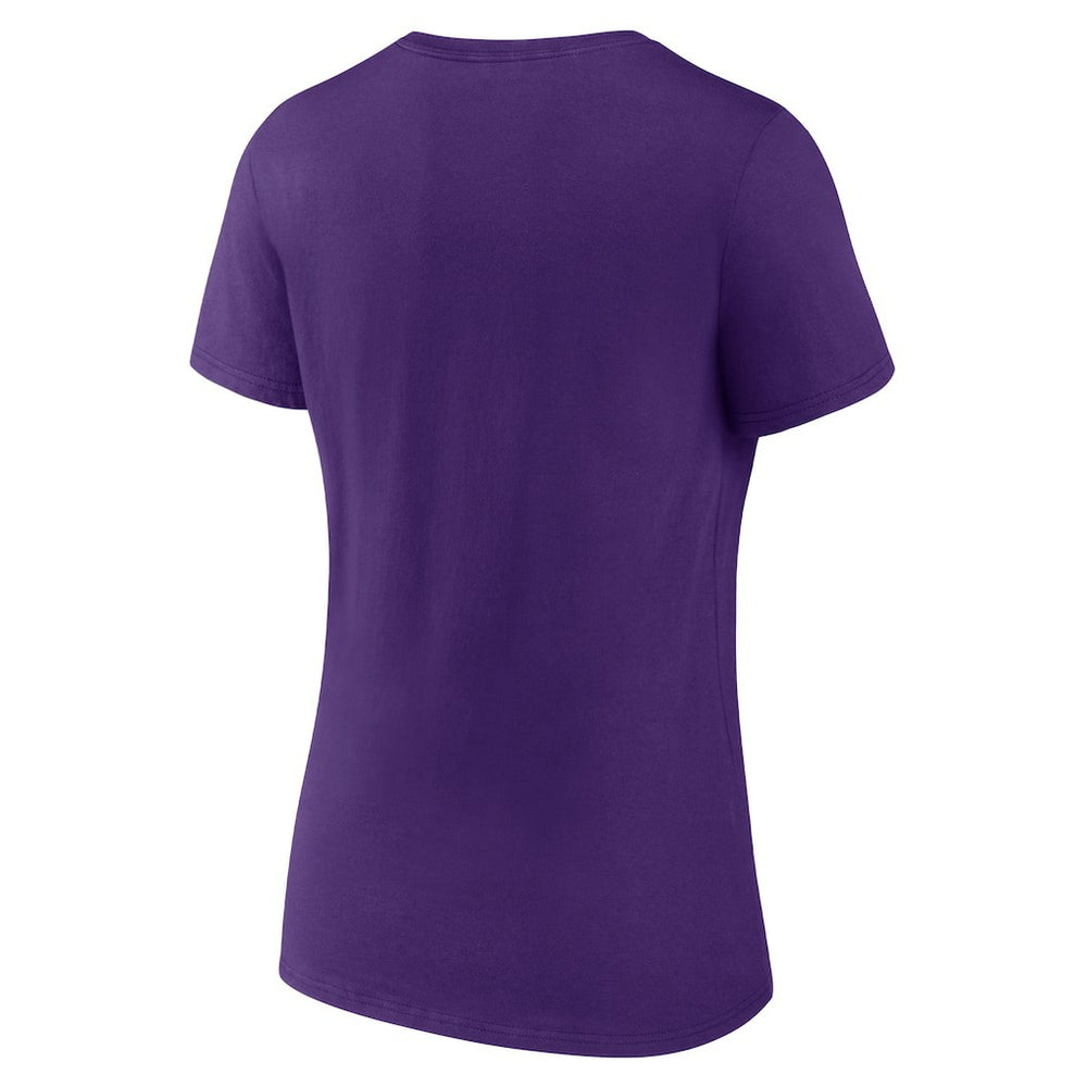 Minnesota Vikings Women's Primary Play V-Neck T-Shirt Purple