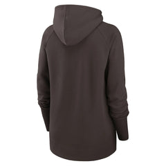 Nike Cleveland Browns Women's Asymmetrical Raglan Full-Zip Hoodie Brown