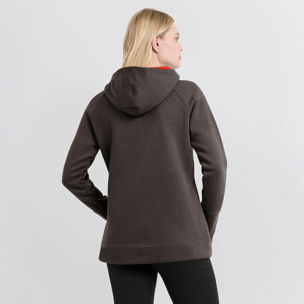 Nike Cleveland Browns Women's Asymmetrical Raglan Full-Zip Hoodie Brown