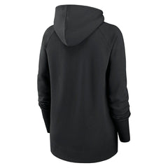 Nike New Orleans Saints Women's Asymmetrical Raglan Full-Zip Hoodie Black