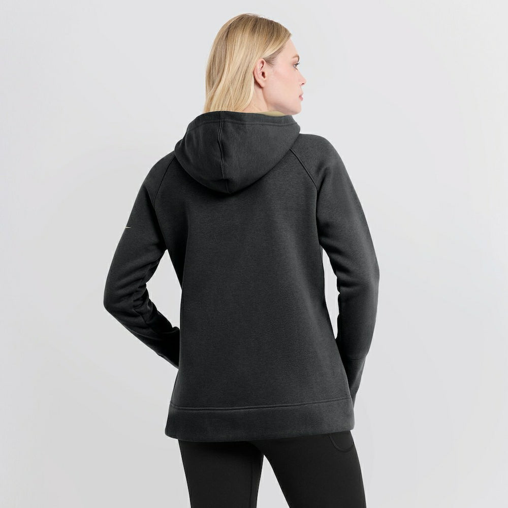 Nike New Orleans Saints Women's Asymmetrical Raglan Full-Zip Hoodie Black