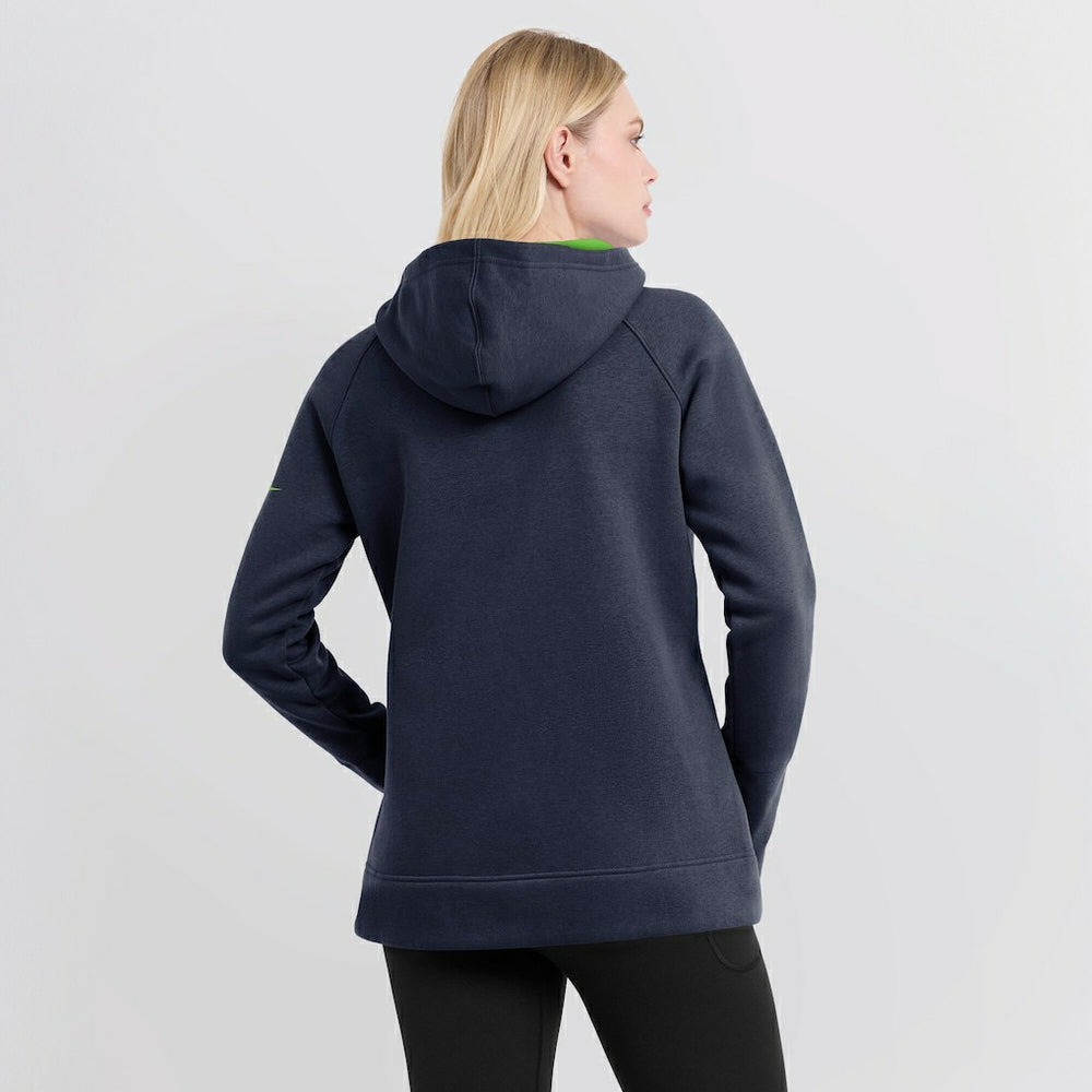 Nike Seattle Seahawks Women's Asymmetrical Raglan Full-Zip Hoodie College Navy