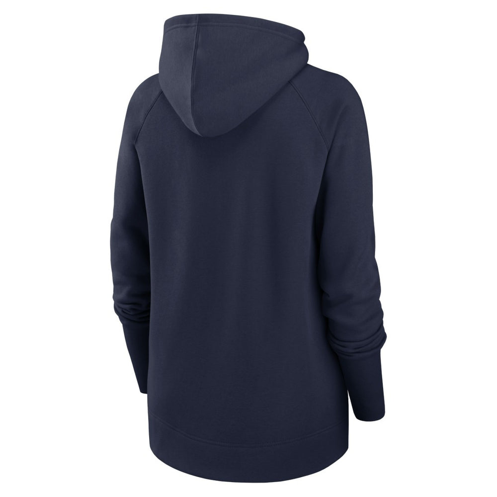 Nike Tennessee Titans Women's Asymmetrical Raglan Full-Zip Hoodie Navy
