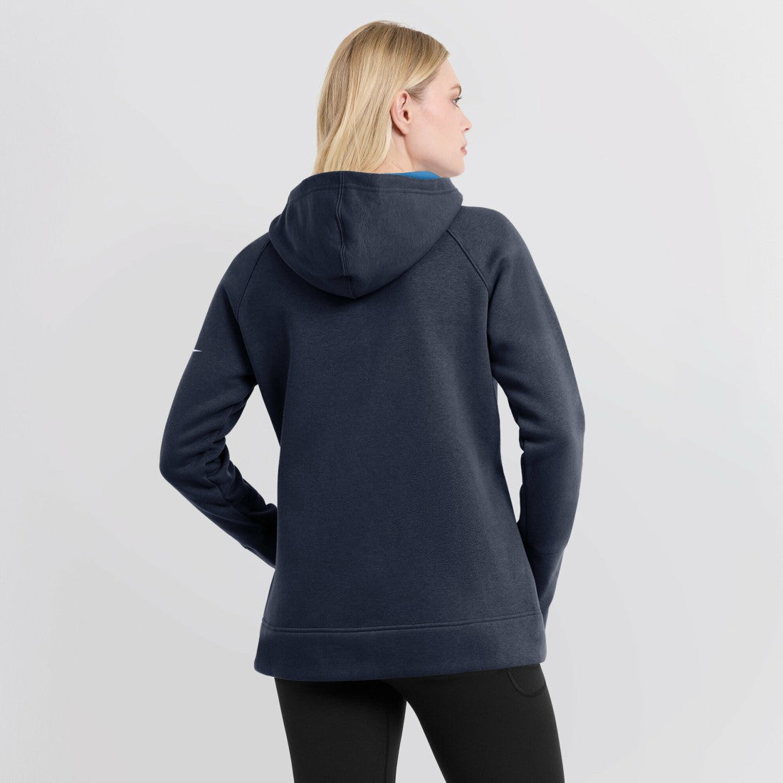 Nike Tennessee Titans Women's Asymmetrical Raglan Full-Zip Hoodie Navy