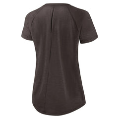 Nike Cleveland Browns Women's Back Slit Lightweight Fashion T-Shirt White/Heather Scarlet