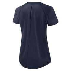 Nike Tennessee Titans Women's Back Slit Lightweight Fashion T-Shirt White/Heather Scarlet