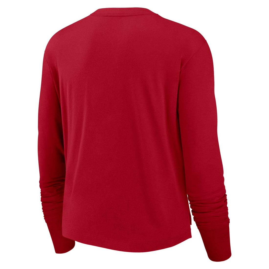 Nike Tampa Bay Buccaneers Women's Modest Crop Performance Long Sleeve T-Shirt Red