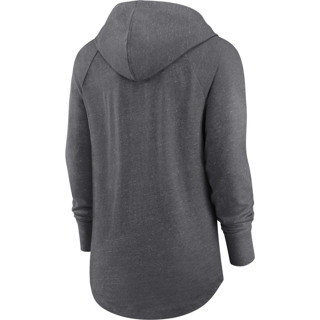 Nike Green Bay Packers Women's Raglan Funnel Neck Pullover Hoodie Heather Charcoal