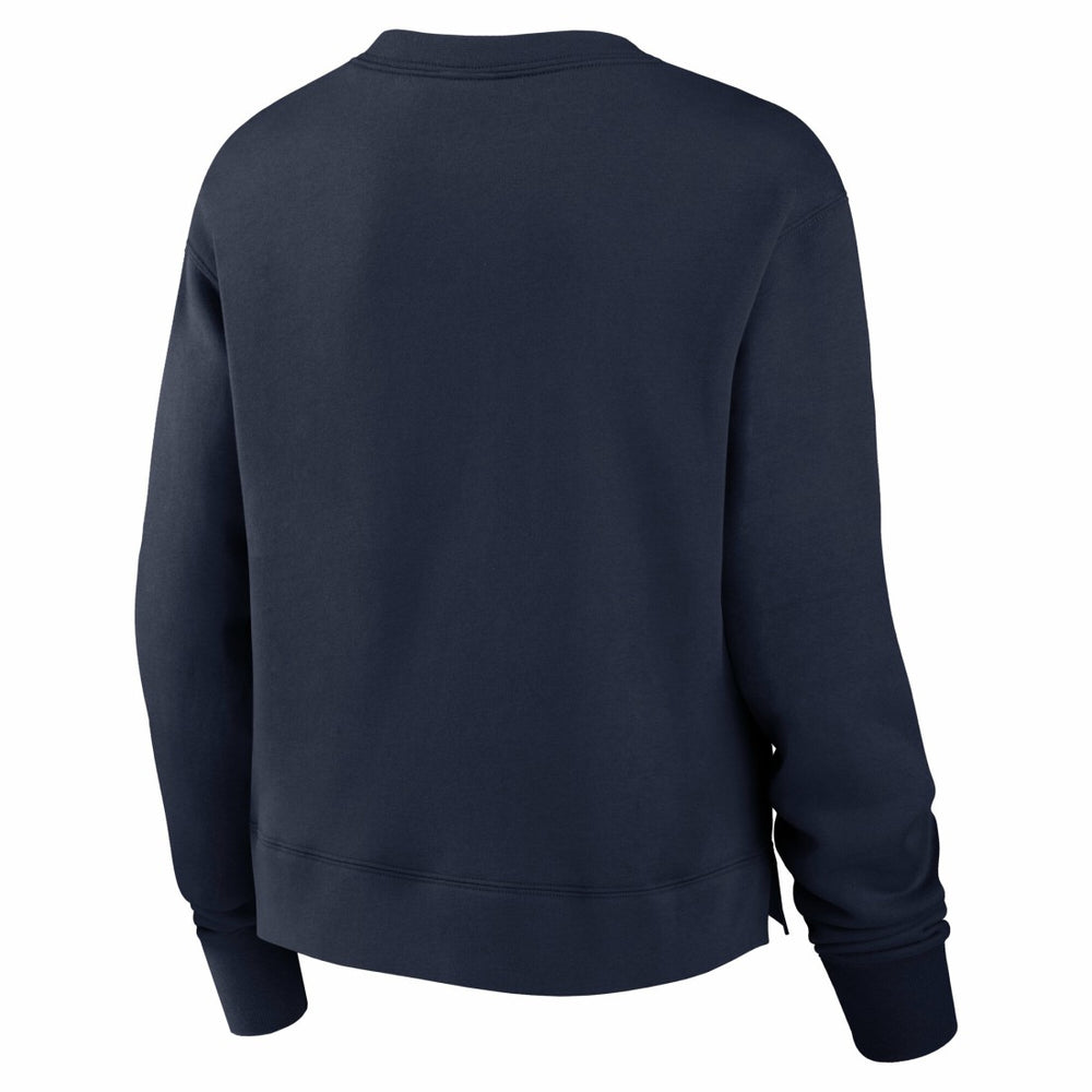 Nike Tennessee Titans Women's High Hip Fleece Pullover Sweatshirt Navy