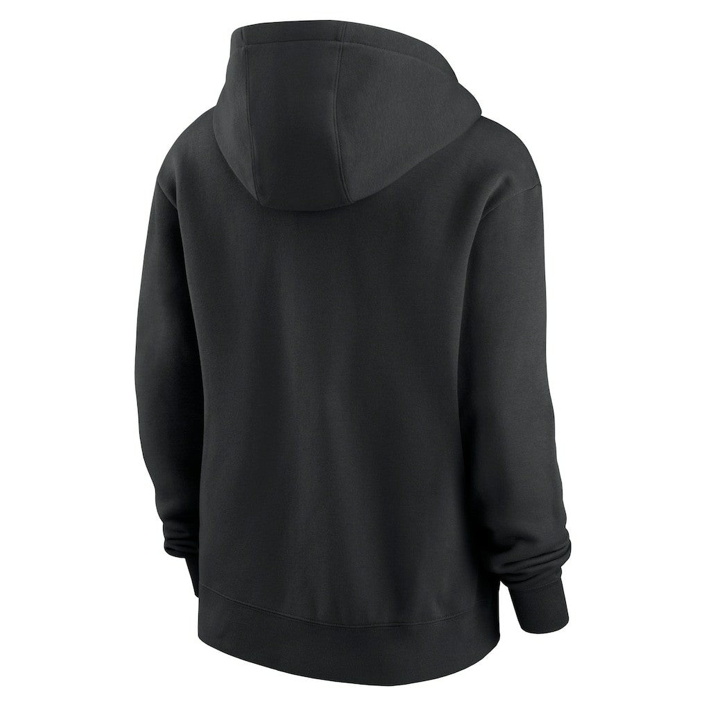 Nike Las Vegas Raiders Women's Wordmark Club Fleece Pullover Hoodie Black