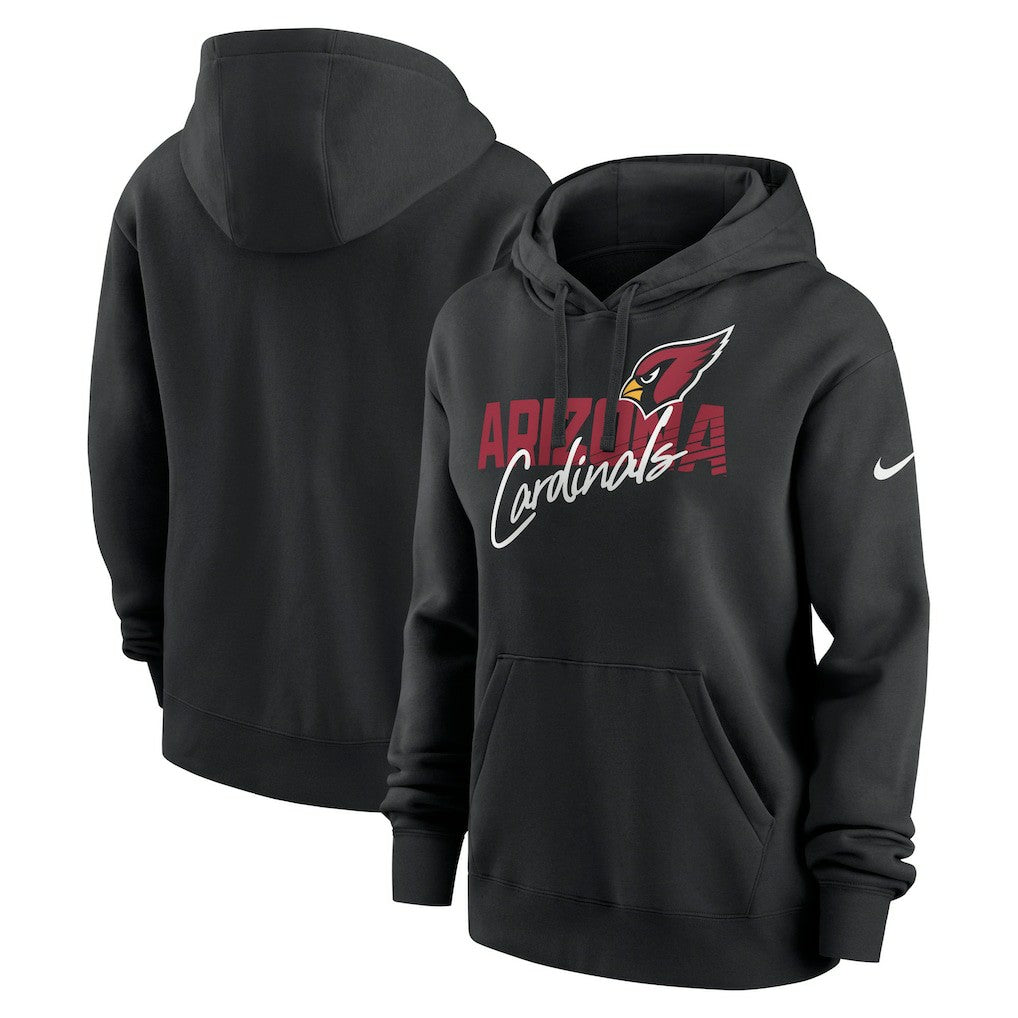 Nike Arizona Cardinals Women's Wordmark Club Fleece Pullover Hoodie Black