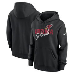 Nike Arizona Cardinals Women's Wordmark Club Fleece Pullover Hoodie Black