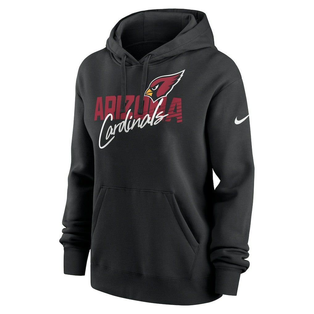 Nike Arizona Cardinals Women's Wordmark Club Fleece Pullover Hoodie Black