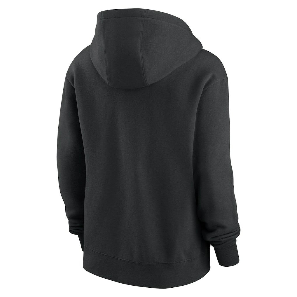 Nike New York Jets Women's Wordmark Club Fleece Pullover Hoodie Black