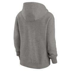 Nike Cleveland Browns Women's Wordmark Club Fleece Pullover Hoodie Heather Gray