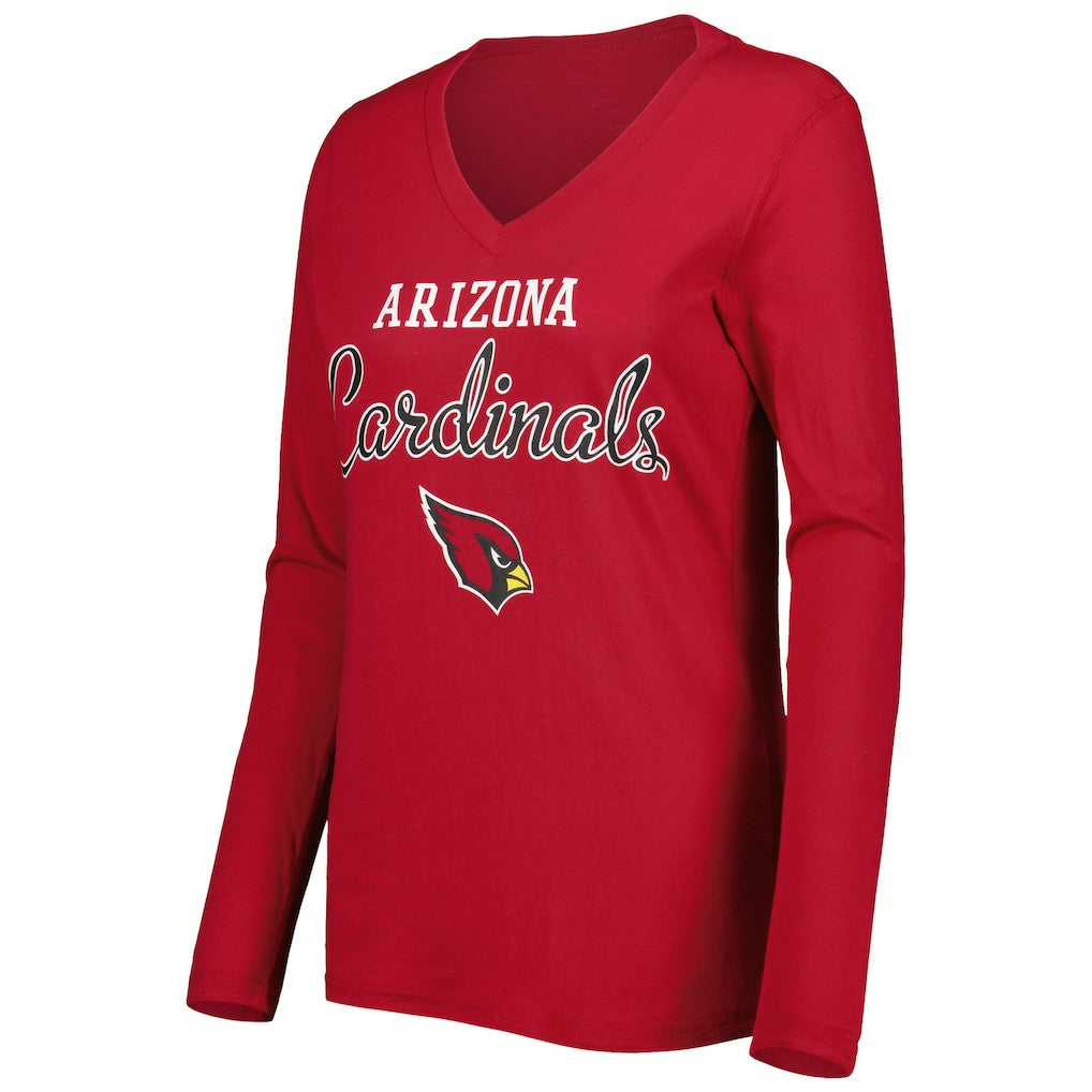 Arizona Cardinals G-III 4Her by Carl Banks Women's Post Season Long Sleeve V-Neck T-Shirt Cardinal