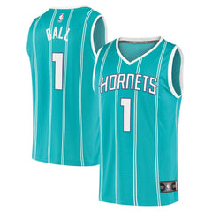 LaMelo Ball Charlotte Hornets Fast Break Replica Jersey Icon Edition Teal | Fanatics for sale