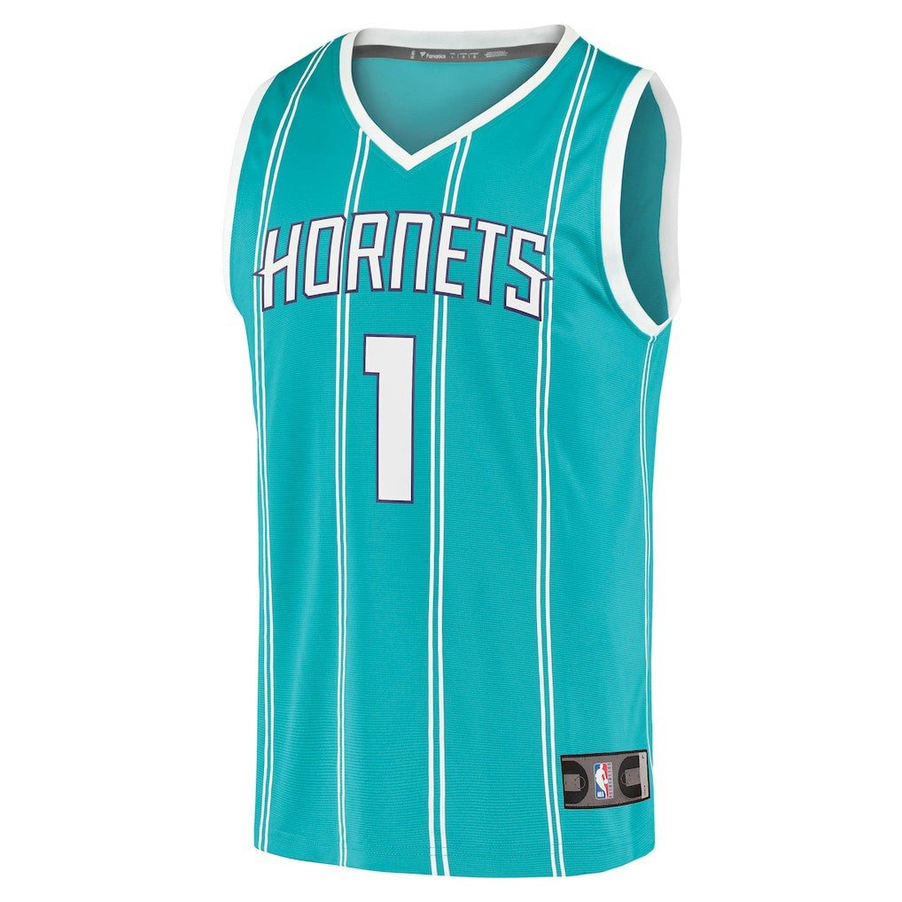 LaMelo Ball Charlotte Hornets Fast Break Replica Jersey Icon Edition Teal | Fanatics for sale