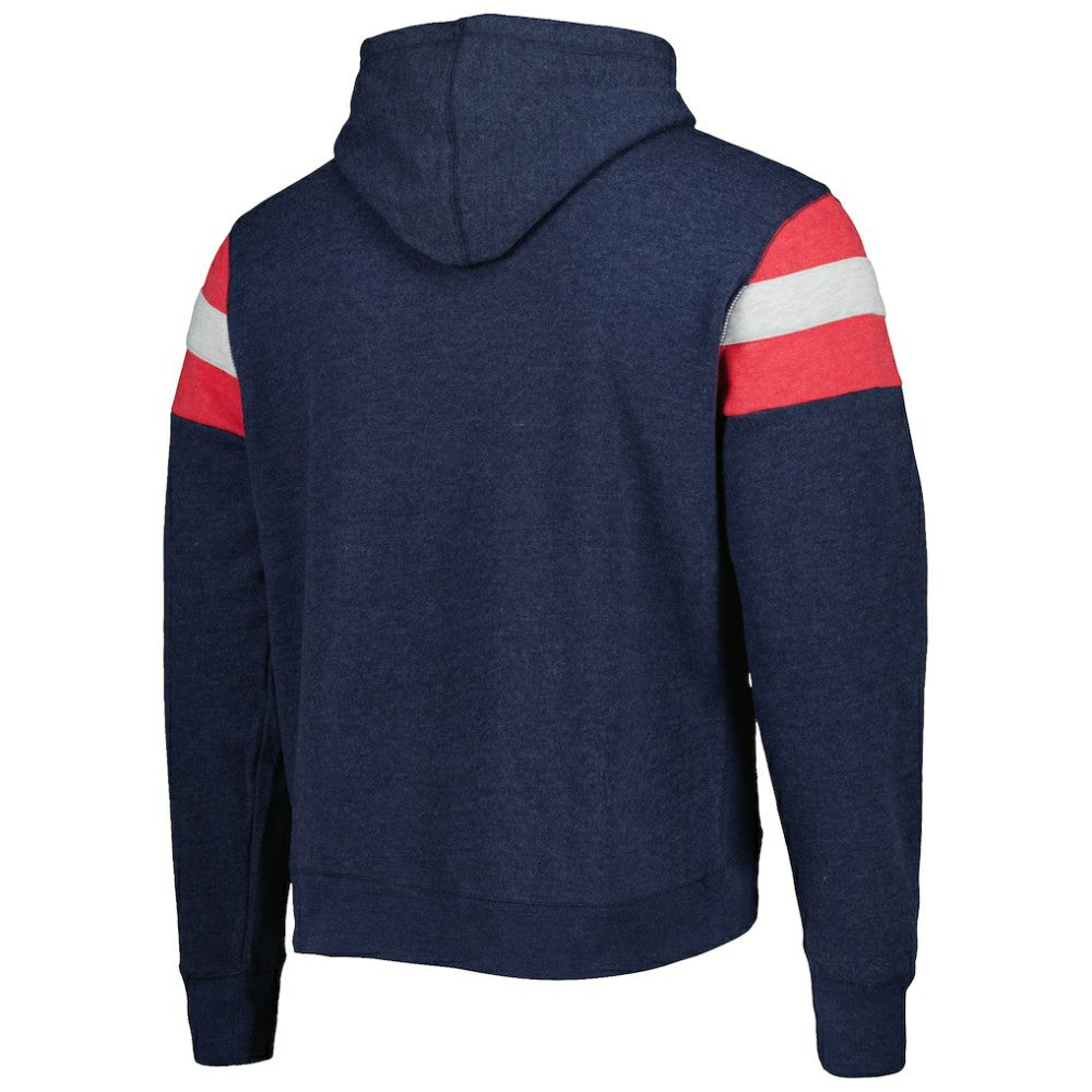 Atlanta Braves '47 Premier Nico Pullover Hoodie - Navy - 47 brand Lifestyle