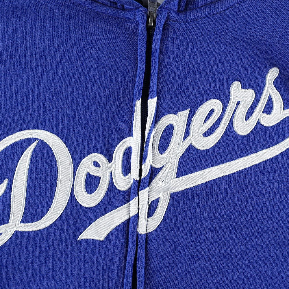 Los Angeles Dodgers Youth Wordmark Full-Zip Fleece Hoodie - Royal - MLB Sale