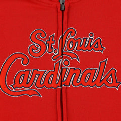 St. Louis Cardinals Youth Wordmark Full-Zip Fleece Hoodie - Red - MLB Discount