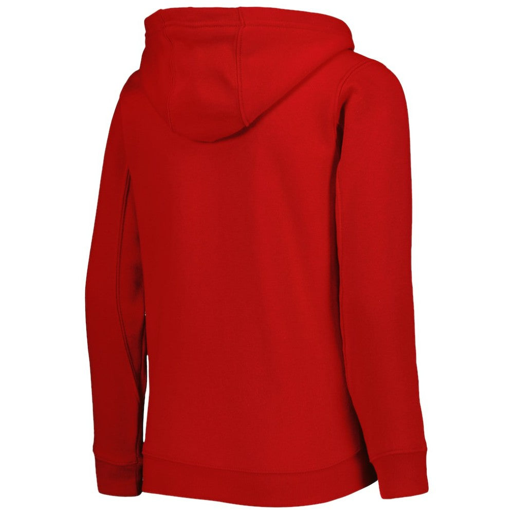 Washington Nationals Youth Wordmark Full-Zip Fleece Hoodie - Red - MLB Discount